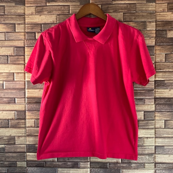 Liz Sport Tops - 90’s Vintage Womens Large Liz Sport Red Polo EUC